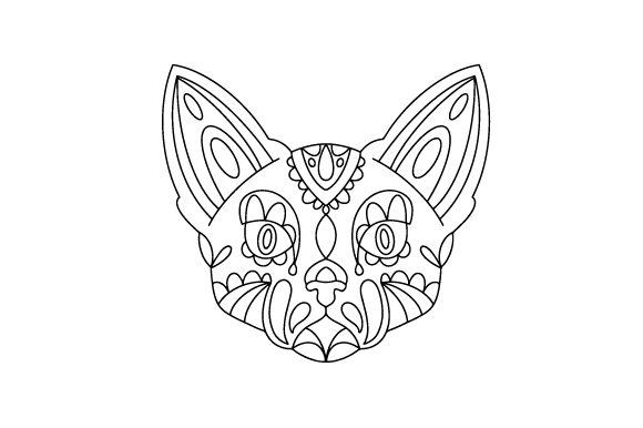 Adult Coloring Page, Cat Embroidery Review