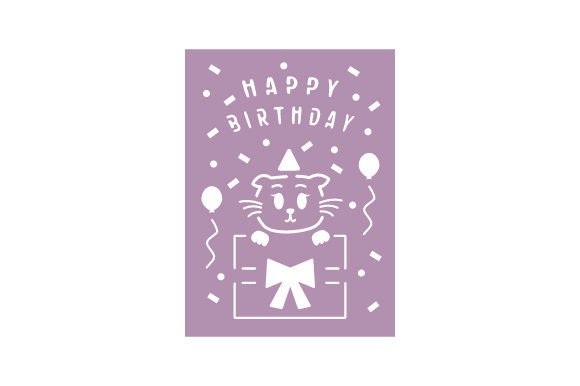 Birthday Card for Kids - Cat Embroidery Design Review
