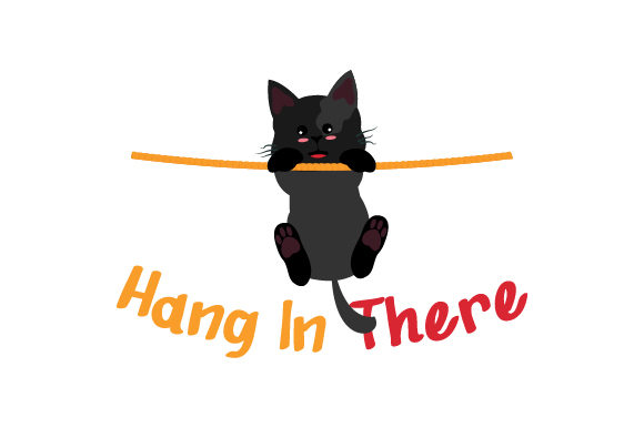 Black Cat Hang in There Embroidery Review