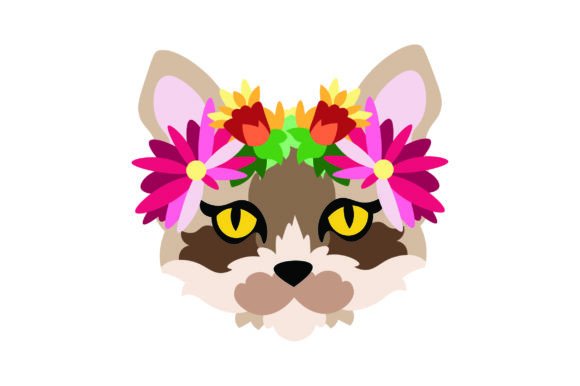 Cat Wearing Flower Crown Embroidery Design Review