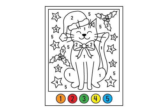 Christmas Cat Color by Number Embroidery Review