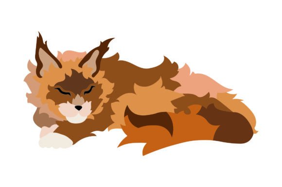 Maine Coon Cat Sleeping Embroidery Design Review