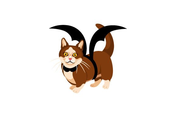 Munchkin Cat Halloween Embroidery Design