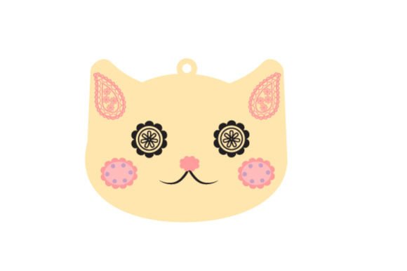 Paisley Pet Tag Template - Cat Review