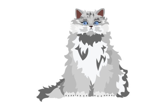 Persian Cat Sitting Embroidery Design Review