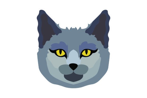Russian Blue Cat Floating Head Embroidery Review