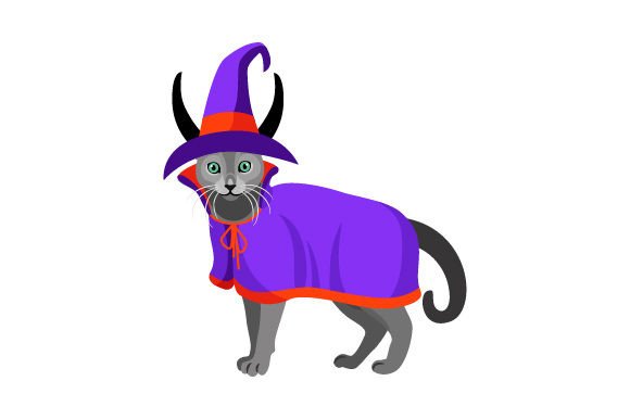 Russian Blue Cat Halloween Embroidery Design Review